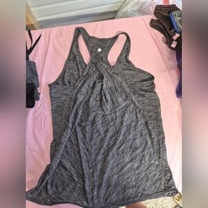 lululemon athletica Charcoal Racerback Tank Top